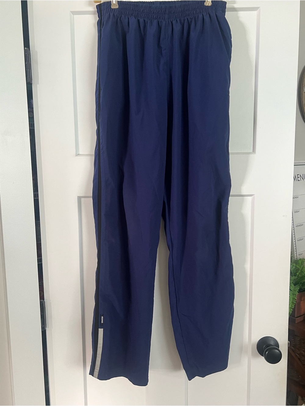 STARTER Men's Navy Joggers with Side Stripe
